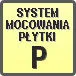 Piktogram - System mocowania płytki: P